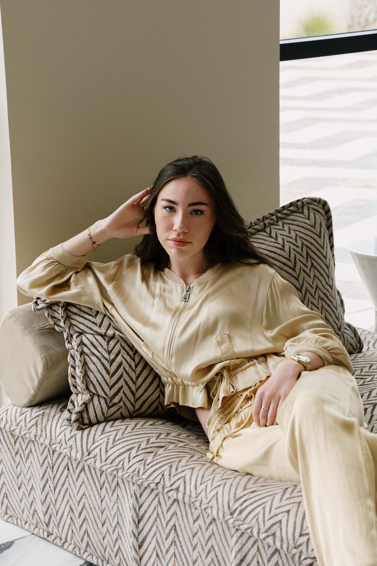 Ensemble Satin Doré « LUMIERE D'AURORE » 🌞