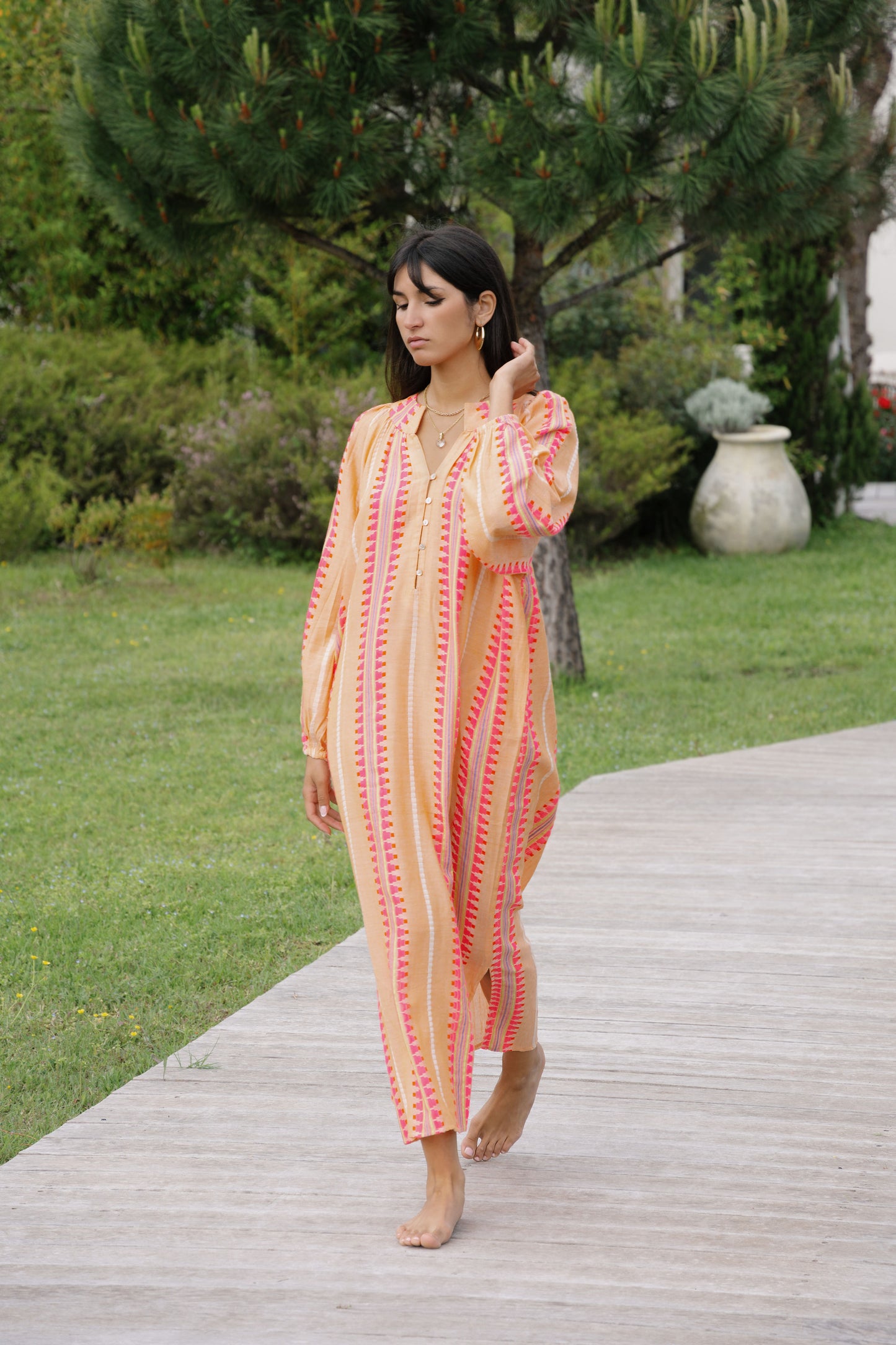 ✧ Robe longue ELENIA – Rosée Soleil ✧