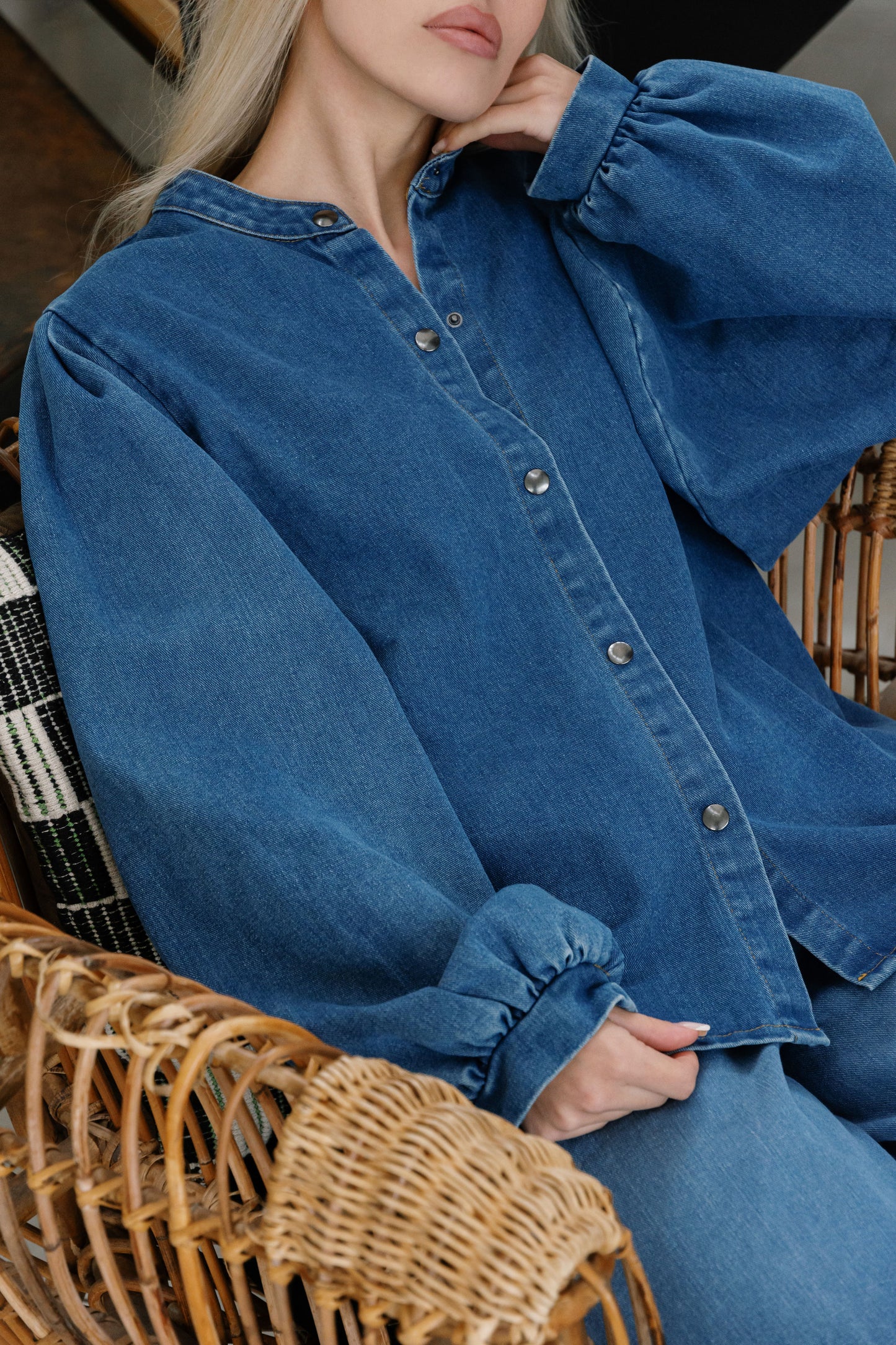 💙 Chemise "AUREA" – L’alchimie du denim