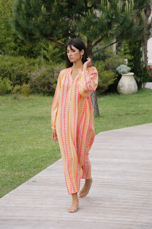 ✧ Robe longue ELENIA – Rosée Soleil ✧